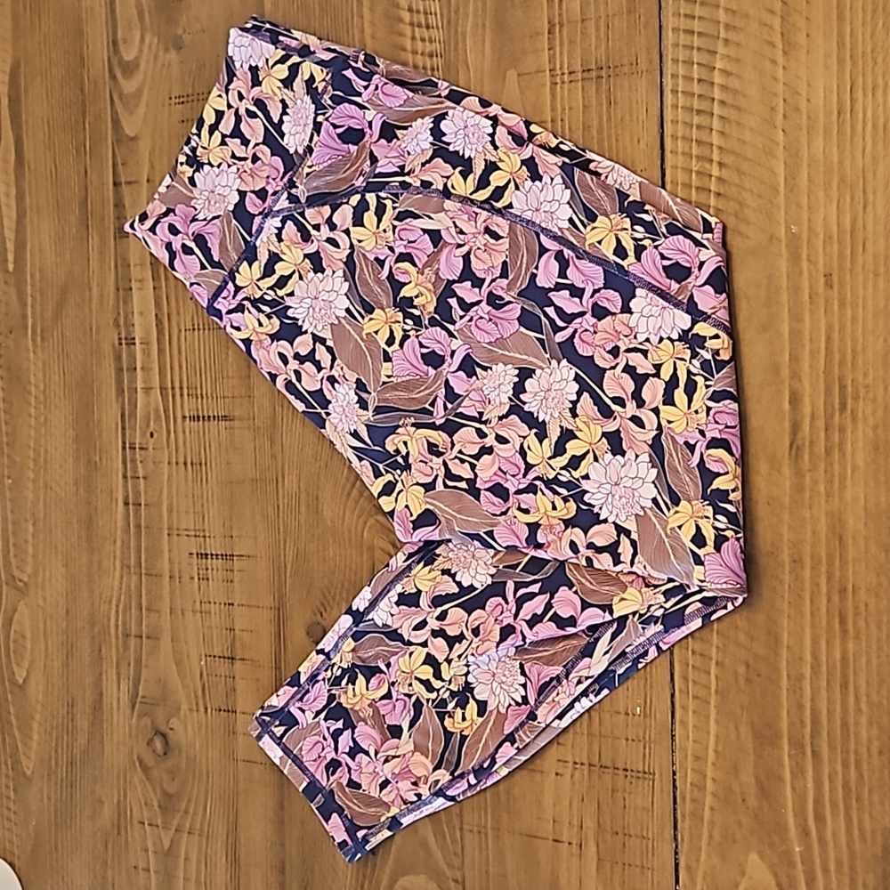 Fabletics High-Waisted Printed Powerhold 7/8 Legging Jardin Large